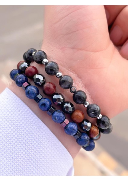 Nursaat 3 Lü Özel Tasarım Unisex Doğal Taş Bileklik Çakra, Turkuaz, Yeşim, Akik ve Sitrin Taşları 07 fiyatları