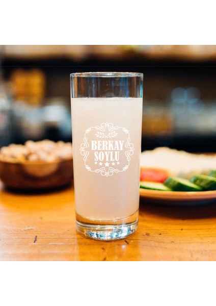 İsim Yazılı Tekli Rakı Bardağı