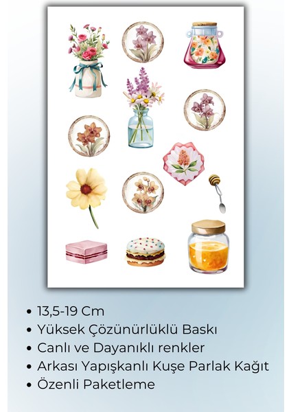 Vintage Temalı Sticker Planner Ajanda Bullet Journal Için Uygun fiyatları