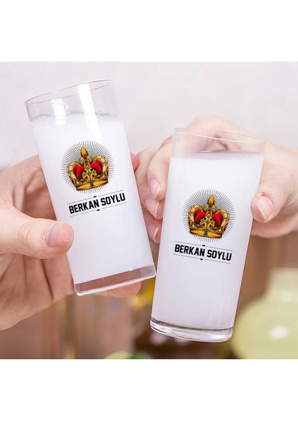 Kral Tacı Temalı Hediyelik İkili Rakı Bardağı Seti fiyatları