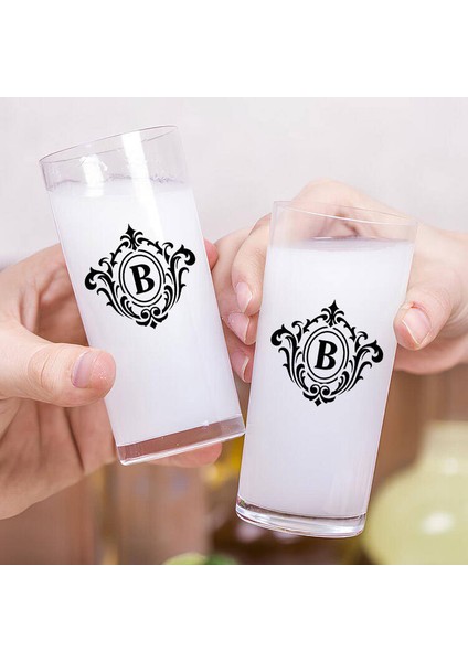 Kişiye Özel İsim Baş Harfli İkili Rakı Bardağı fiyatları