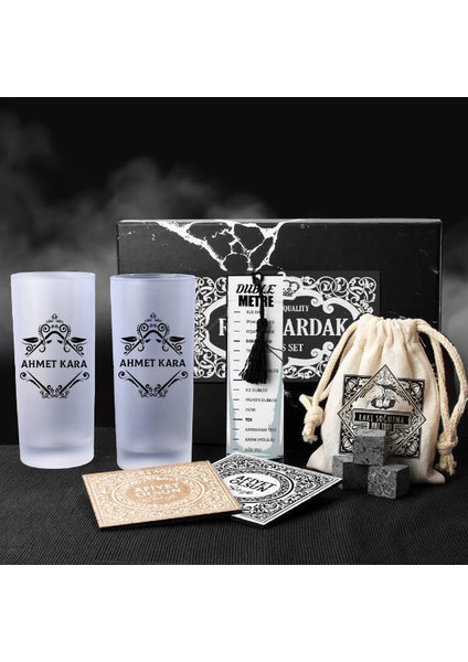 Erkeğe Hediye İsimli Rakı Kadehi Seti Hediye Kutusu fiyatları