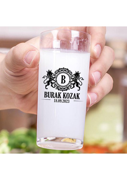 Tasarım İsme Özel İkili Hediyelik Rakı Bardağı modelleri