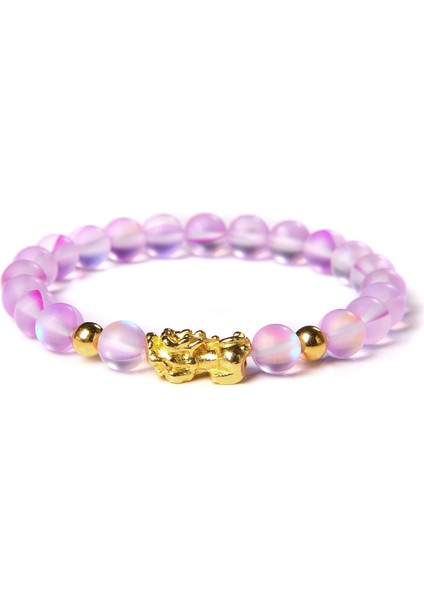 19CM Tarzı Aytaşı Kadın Erkek Feng Shui Buddha Bilekliği Altın Piuxiu Şans Bilekliği Doğal Kaplan Gözü Taşı Kuvars Kristal Boncuklar Zenginlik Bilekliği (Yurt Dışından)