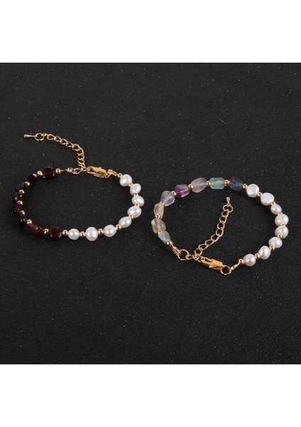 Kırmızı Oniks 2020 Moda Barok Inci Doğal Taş Boncuklu Bilezik Kadınlar Için Boho Düzensiz Kristal Labradorit Boncuk Zincirler Trend Takı (Yurt Dışından) fırsatları