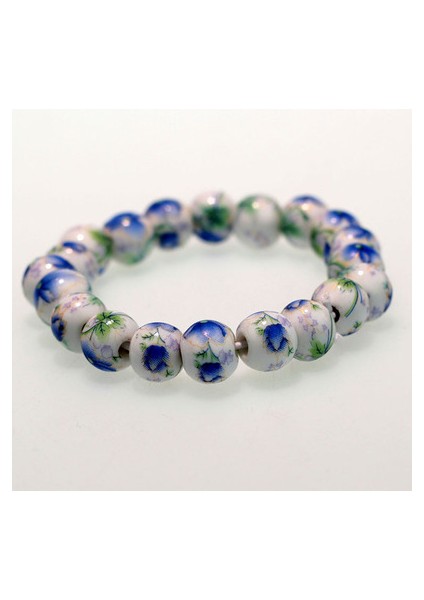 Stil 5 Yaratıcı Milli Tarz Çiçek Desenli Boncuklu Bilezik Saf El Yapımı Porselen Seramik Boho Bilezik Takı Hediyeleri (Yurt Dışından) modelleri