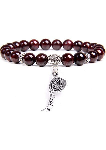 21CM Tarzı No.12 Boyutu Kadın Bileklik Doğal Yakut Gerdirme Bilezikler Erkek Moda Lotus Şans Bilezikleri Kadın Taş Boncuklu Buddha Takı Kadınlar Takı (Yurt Dışından)