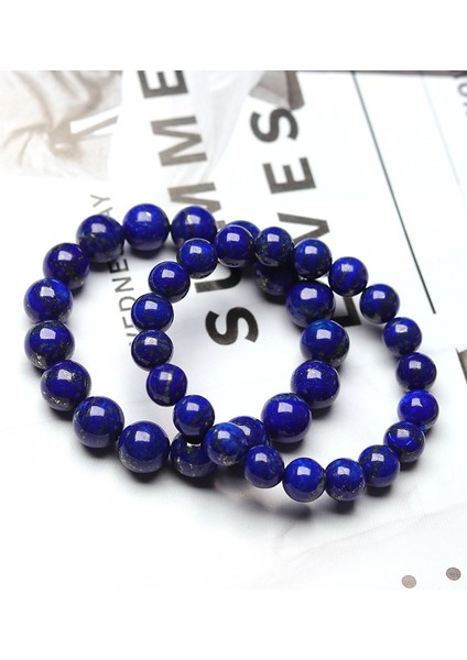 19CM Tarzı No.16 Boyutu Lapis Lazuli Bileklik Erkek Doğal Şifa Enerjisi Lazuli Bilezik Cilalı 8mm Lazurit Boncuk Bilezik Kadın Takı Hediye (Yurt Dışından) indirimleri