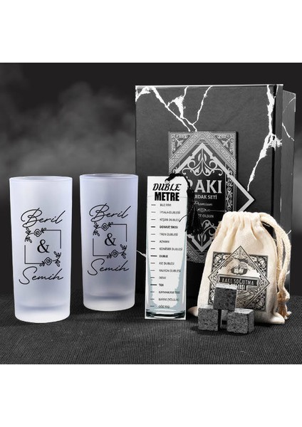 Sevgiliye Hediye İkili Rakı Kadehi Seti Hediye Kutusu indirimleri