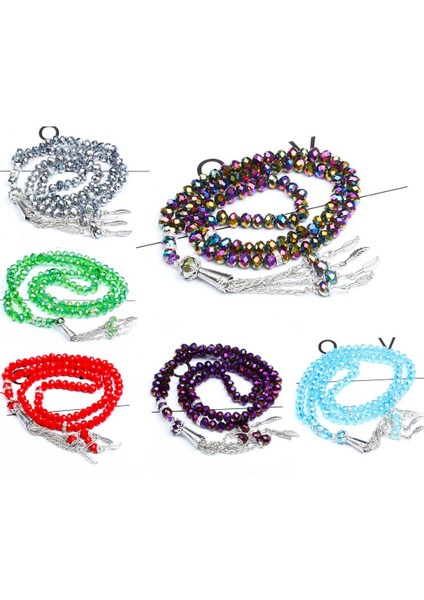 5 x 7mm Uzunluk 60CM Stili Mavi 5*5 5*7mm Avusturya Kesilmiş Kristal Cam Boncuk Moda Boncuklu Bilezik Dua Boncukları Islam Müslüman Tesbih Allah Muhammed Tespih (Yurt Dışından) fiyatları
