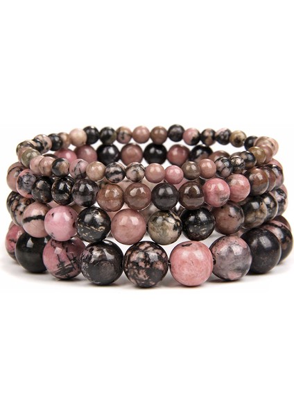 6mm Boncuk Stili Güneştaşı Yeşim Doğal Taş Bilezik 8 mm Boncuk Esnek Bilezik Kadınlar Için Erkekler Pembe Zebra Agat Turkuaz Lav Meditasyon Yoga Takı (Yurt Dışından) modelleri