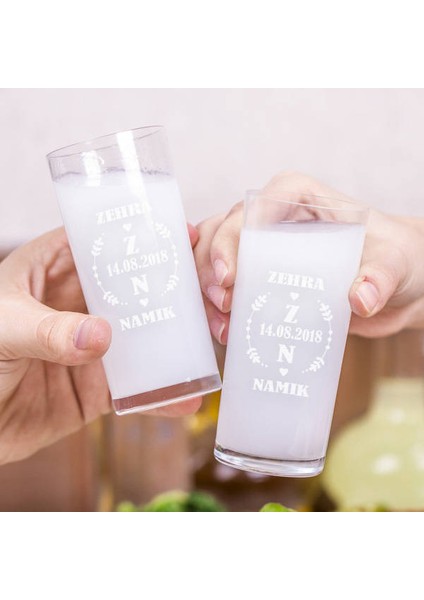 Yıldönümümüz Kutlu Olsun Rakı Bardakları