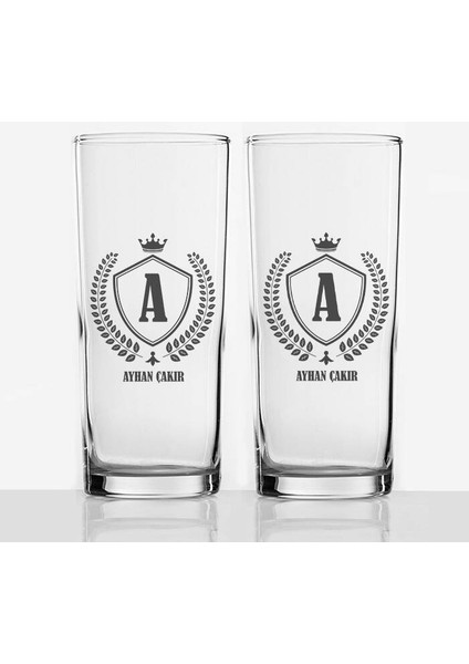 İsimli ve Baş Harfli 2li Rakı Bardağı fiyatları