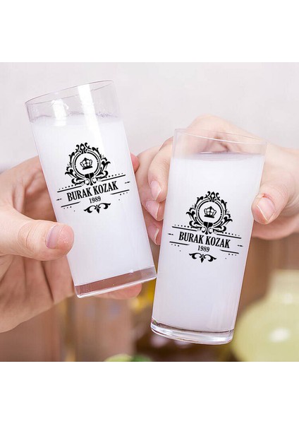 Kişiye Özel Dosta Hediye İkili Rakı Bardağı fiyatları