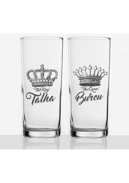 King And Queen İsimli 2li Rakı Bardağı fiyatları