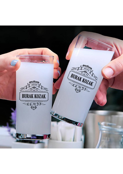 Kişiye Özel İkili Rakı Bardağı Seti