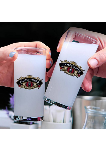 Tasarım Renkli İkili Rakı Bardağı Seti