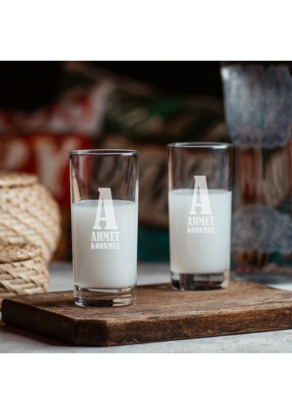 İsme Özel Rakı Bardağı