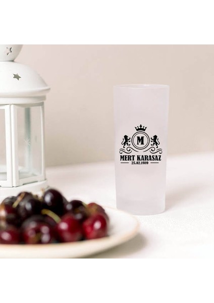 Aslanlı ve Kral Taçlı Rakı Kadehi 2'li Set