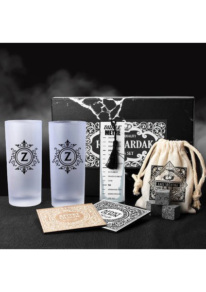 İsim Baş Harfli Rakı Kadehi Seti Hediye Kutusu fiyatları