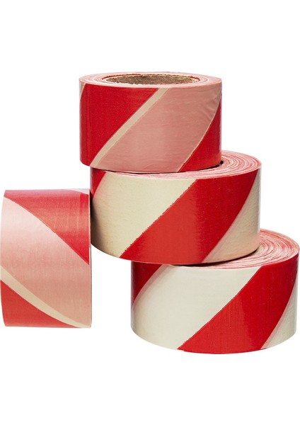 Emniyet Şeridi 250 Metre-6cm Ikaz Bandı Kırmızı- Beyaz