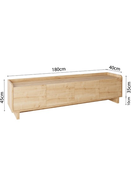 E1110 Boho Tv Ünitesi Safir 180 cm