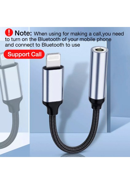 [bluetooth] Bluewow 09UL Lightning - 3,5 mm Jack Aux Telefon Kablosu iphone 11 Pro Max 3,5 mm Lightning Kulaklık Ses Adaptörü Ayırıcı iphone Için (Çağrı Işlevini ) (Yurt Dışından) modelleri