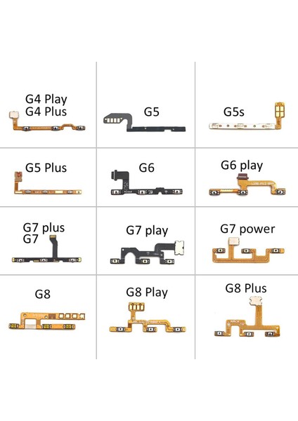 Anahtarı Güç Açma/kapama Düğmesi Ses Tuşu Düğmesi Flex Kablo Motorola Moto G4 G5 G5S G6 G7 G8 G9 Oyun Artı Güç Lite (Yurt Dışından)