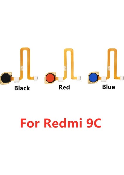 Parmak Izi Şerit Tanımlama Sensörü Ana Menü Düğmesi Şerit Flex Kablo Yedek Parçaları Xiaomi Redmi 9c Nfc (Yurt Dışından)