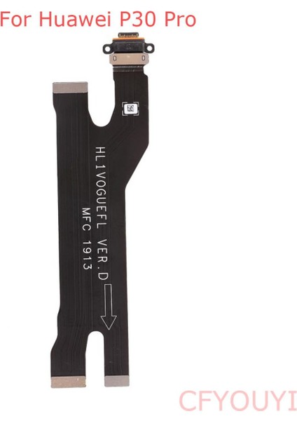 Huawei P30 Pro Için USB Dock Bağlantısı Şarj Cihazı Şarj Portu Flex Kablo Yedek Parça (Yurt Dışından)