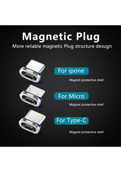Manyetik Kablo Fişi USB Mikro Tip C Fişler iPhone Samsung Huawei Için Hızlı Şarj 8 Pin Mıknatıs Şarj Fişi Adaptörü (Yurt Dışından) fırsatları