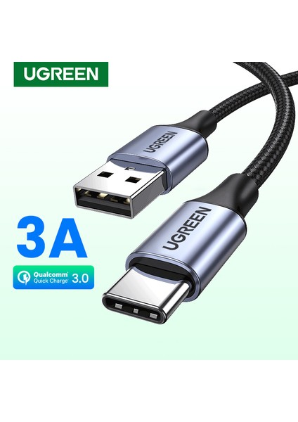 Naylon Örgü USB Tip C Hızlı Şarj Kablosu Galaxy A30/A50/A70, Not 9 S9 S8 Huawei Nova 3/4/5/p9/ M5/m6 Honor Play Veri Kablosu Için Xiaomi Mi 6/mi 8/pocophone F1 ,redmi Not 7 (Yurt Dışından)