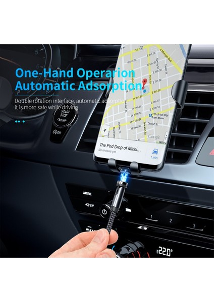 Ruzjs 540 Döndür Manyetik Kablo Hızlı Şarj Mıknatıs Şarj Mikro USB C Tipi Kablo Cep Telefonu Tel Kablosu iPhone Xiaomi Için (Yurt Dışından) modelleri