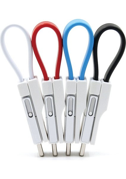 In 1 Manyetik Anahtarlık Mikro USB Tip-C Yıldırım Veri Şarj Kablosu iPhone Android Veri Kablosu Şarj Noel Hediyeleri (Yurt Dışından) indirimleri