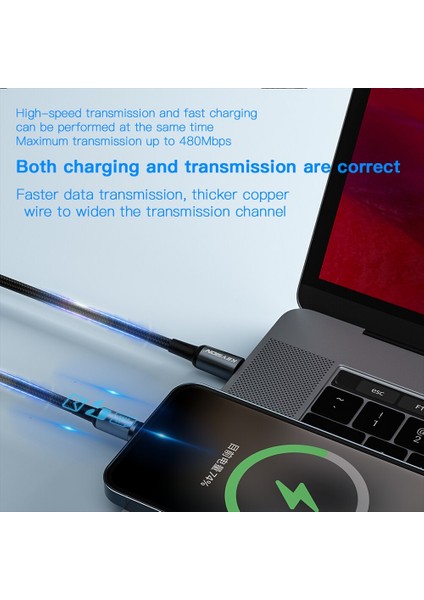 Keysıon Pd 27W Manyetik Kablo iPhone 13 12 11 Hızlı Şarj Kablosu Tip-C USB C Şarj Kablosu iPad Samsung Xiaomi Kablosu (Yurt Dışından) indirimleri