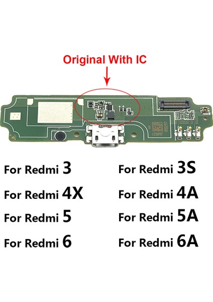 USB Güç Şarj Portu Konektörü Parçaları Flex Kablo Mic Mikrofon ile Xiaomi Redmi Için 5A 4A 4x3 3s 6 6A 7 7A (Yurt Dışından)