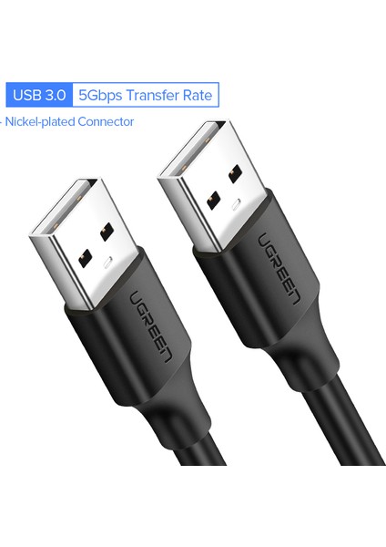 Ugreen USB 3.0 A - A Kablo Tipi A Erkek - Veri Aktarımı Için Erkek Kablo Kablosu Sabit Disk Muhafazaları, Yazıcılar, Kameralar (Yurt Dışından)