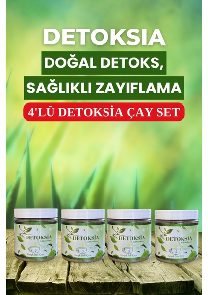 DETOKSİA 60 Günlük Çay x 4 Adet Mega Paket
