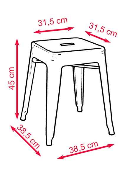 Tolix Metal Tabure fiyatları