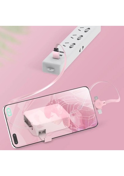 Macaron Mobil Telefon Braketi Teleskopik Üçü Bir Arada Veri Kablosu Uygun Tip-C Android Bire Üç Şarj Kablosu (Yurt Dışından) modelleri