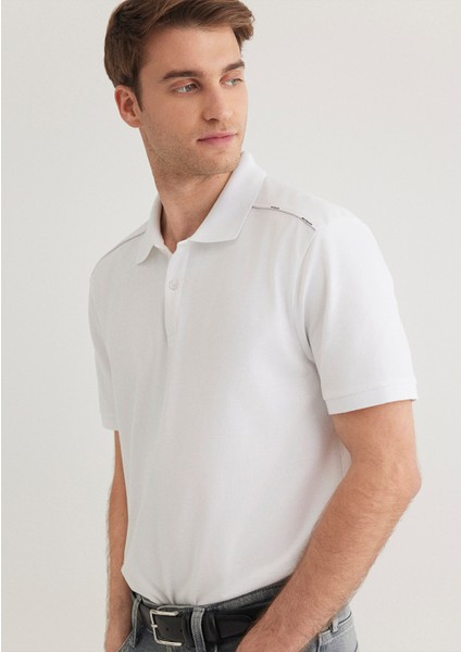 Mavi Black Beyaz Polo Tişört 0612530-620