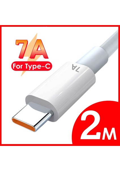 USB C Tipi Kablo Huawei P30 P40 Pro 7A 100 W Süper Hızlı Şarj Cep Telefonu Veri Kablosu Xiaomi 12 11 Pro Oneplus Realme (Yurt Dışından)