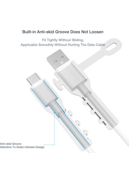 (C Tipi Kablo Için) Bluewow Orijinal Veri Hattı Koruyucusu Android Için USB Şarj Aleti Kablosu Koruyucu Tel Sarıcı Koruma Yumuşak Silikon Kablo Koruyucu Aracı (Yurt Dışından) modelleri