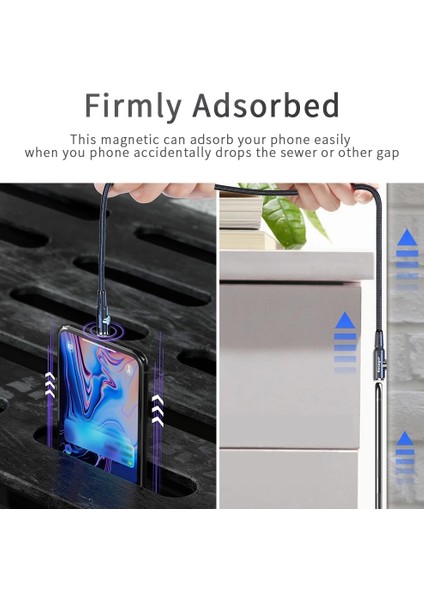 Essager Manyetik Şarj Mikro USB Kablosu iPhone Samsung Android Cep Telefonu Için Hızlı Şarj Kablosu Kablosu Mıknatıs USB C Tipi Kablo (Yurt Dışından) fırsatları