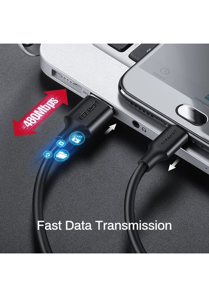 Ugreen Mikro USB Kablosu USB 2.0 Sync Şarj Kablosu Samsung Nokia Huawei Oppo Vivo Xiaomi Htc Blackberry Tablet Pc ve Çoğu Android Tablet Android Telefonlar Için (Yurt Dışından) indirimleri