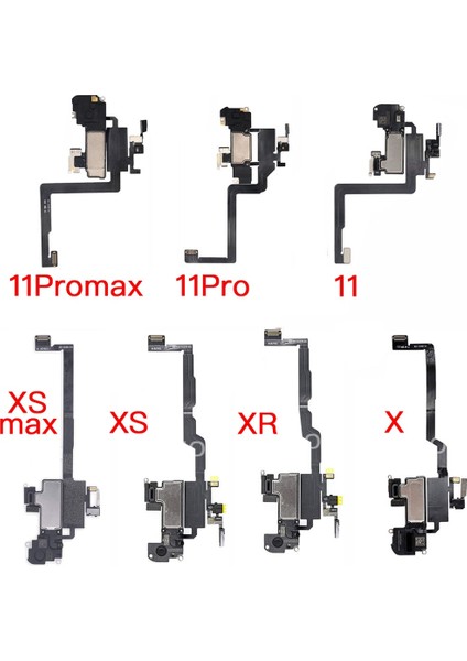 Kulak Hoparlör Flex Kablo iPhone x Xr Xs Xsmax 11 11PRO Max Kulaklık Yakınlık Işık Sensörlü Yedek Parçalar (Yurt Dışından)