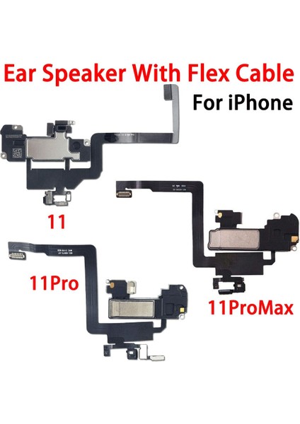 Kulak Hoparlör Flex Kablo iPhone x Xr Xs Xsmax 11 11PRO Max Kulaklık Yakınlık Işık Sensörlü Yedek Parçalar (Yurt Dışından)