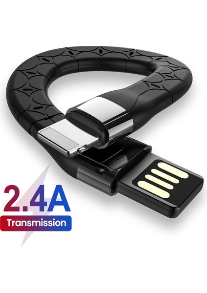 0.15M 2.4A Tpe Askı USB Kablosu iPhone 14 13 12 Hızlı Şarj USB A'dan 8pin/mikro/c Tipi Veri Kablosu Huawei Xiaomi Samsung Için (Yurt Dışından)