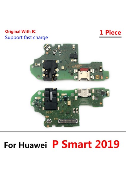 Yeni Mikro USB Şarj Şarj Cihazı Bağlantı Noktası Bağlantı Noktası Esnek Kablo Huawei P Smart Plus 2019 Için USB Kartı Onarım Parçaları (Yurt Dışından) modelleri
