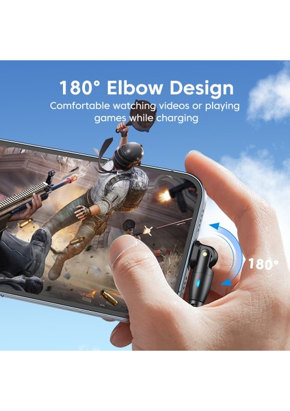 Aufu 180 Döndür USB C Tipi Kablo Hızlı Şarj Kablosu Xiaomi Poco Oneplus Huawei Için iphone Cep Cep Telefonu Şarj Cihazı Veri Kablosu (Yurt Dışından) fiyatları